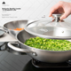 Сковорода-вок ASD Luxury Three-Shared Steel Wok TV1332 32 см (806181) - зображення 4