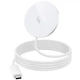 Бездротовий зарядний пристрій HOCO CW63 Fast Qi2 magnetic wireless fast charger white - зображення 5