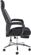 Fotel biurowy Halmar Freeman z podnożkiem Czarny-Popielaty (5905248115965) - obraz 2