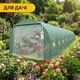Садовая теплица парник с москитной сеткой 30 м2 10х3х2 м LEOBRO Garden Green Mosquito Door LB-G127-GRN, зеленая - изображение 7