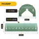 Усиленная садовая теплица парник 30м2 10х3х2 м, LEOBRO Garden Green LB-G126-GRN с рамой из оцинкованной стали, зеленая - изображение 2