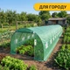 Усиленная садовая теплица парник 36м2 12х3х2 м, LEOBRO Garden Green LB-G128-GRN с рамой из оцинкованной стали, зеленая - изображение 6