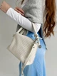 Кросс-боди с короткими ручками плетеная кожа ARTiS Bags 1669 4812-5112 Бежевая - изображение 4