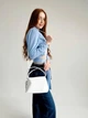 Небольшая сумка с ручками плетеная кожа ARTiS Bags 1669 4811-5113 Белая - изображение 5