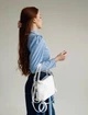 Небольшая сумка с ручками плетеная кожа ARTiS Bags 1669 4811-5113 Белая - изображение 6
