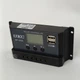 Контролер заряду для сонячної панелі 20A 12V/24V, ШІМ регулятор для свинцево-кислотних акумуляторів OPEN AGM GEL з LCD дисплеєм, 2×USB 5V та автоматичним визначенням напруги, DP-520A - зображення 4