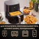 Силиконовая форма для аэрогриля на чашу 22–23 см, квадратная, чёрная - изображение 3