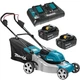 Газонокосилка аккумуляторная Makita DLM460PT2 (46 см, 20-75 мм, 60 л, BL, LXT) - изображение 1