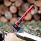 Сокира 600 г, ручка з фібергласу INTERTOOL HT-0261 - зображення 11