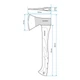 Сокира 600 г, ручка з фібергласу INTERTOOL HT-0261 - зображення 12