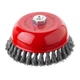 Щітка чашкова 150 мм, для КШМ, М14 (пучки крученого дроту) INTERTOOL BT-2150 - изображение 1