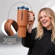 Термочашка Stanley The Quencher ProTour Flip Straw Tumbler 40 oz (1,182 л) Коричнева - зображення 3