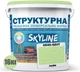 Краска цветная структурная SkyLine 0540-G50Y 16 кг Лайм (4821044021341) - изображение 2
