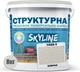 Краска цветная структурная SkyLine 1002-Y 8 кг Блеран (4821044021532) - изображение 2