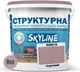 Краска цветная структурная SkyLine 3020-R 8 кг Пудровый (4821044021815) - изображение 2
