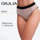 Труси жіночі бразиліана із сітки в горошок Giulia Glam 2240/40 M Beige dots, ніжні прозорі трусики, жіноча білизна - зображення 1