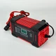 Зарядний пристрій для автомобільних акумуляторів 12V, інтелектуальна портативна зарядка для свинцево-кислотних акумуляторів Wet, MF, Gel, AGM 2-100 AH із режимом відновлення, ZPW-060-Red - зображення 8