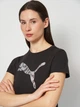 Футболка хлопковая женская Puma Tee 69191601 XS Black (4069162375537) - изображение 4