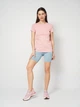 Футболка хлопковая женская Puma Ess Centered Cat Logo Tee 69291626 L Rosy Outlook (4069162386465) - изображение 3