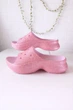 Шльпанці на платформі Crocs Bae Glitter Slide pink milk w7 37-38 арт.211756-6ZW - зображення 1