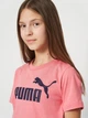 Подростковый летний комплект (футболка + шорты) для девочки Puma Essentials No.1 Logo 68630725 158-164 см Wild Pink (4069161973246) - изображение 5