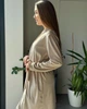 Женский велюровый халат средней длины Капучино Maybel S/M 221 (4047_1) - изображение 4
