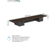Підставка для монітора OfficePro MR177DW Dark Wood/Black - изображение 4