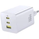 Сетевое зарядное устройство Baseus EnerFill FE11 Fast Charger 2Type-C/USB 100W белый - изображение 2