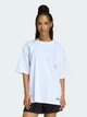 Футболка хлопковая оверсайз длинная женская Adidas Mini Embroidery Oversized Graphic T-Shirt KA5086 L White (4068814093188) - изображение 1