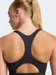 Спортивный топ для бега женский Adidas Optime Essentials Workout Zip-Front Medium Support Bra KB4386 M Black (4068822542876) - изображение 5