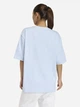 Футболка хлопковая длинная женская Adidas House Of Tiro Graphic T-Shirt KB7171 XS Glow Blue (4068814242593) - изображение 2