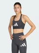 Спортивный топ для фитнеса женский Adidas Powerreact Graphic Bra KE9859 S Carbon (4068822106900) - изображение 1