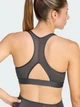 Спортивный топ для фитнеса женский Adidas Powerreact Graphic Bra KE9859 S Carbon (4068822106900) - изображение 4