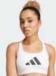 Спортивный топ для фитнеса женский Adidas Powerreact Graphic Bra JE3771 S White (4067893049055) - изображение 5