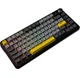 Клавіатура бездротова Ajazz AK820 MAX Plus, Black/Gray/Yellow, Bluetooth / USB 2.4GHz / Type-C, механічна (перемикачі Daydream), 81 кнопка, RGB підсвічування, 0.85' TFT екран, колесо прокурутки, радіус дії до 10 м, кабель 1.6 м - зображення 3