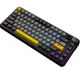 Клавіатура бездротова Ajazz AK820 MAX Plus, Black/Gray/Yellow, Bluetooth / USB 2.4GHz / Type-C, механічна (перемикачі Daydream), 81 кнопка, RGB підсвічування, 0.85' TFT екран, колесо прокурутки, радіус дії до 10 м, кабель 1.6 м - зображення 4