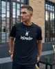 Футболка чоловіча Intruder Bunnу з фірмовим принтом бавовняна прямого крою повсякденна чорна/S - зображення 2