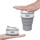 Складной силиконовый стакан Collapsible Coffe Cup 350 ml ( R 30043 ) Серый - изображение 2