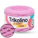 Трикотажна пряжа Trikolino 7-9mm XL, Рожевий, 120м, для в'язання кошиків, килимків, сумок, косметичок, Триколіно - зображення 1