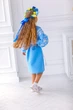 Вишита сукня для дівчинки Trend Листя 104 Блакитний (SOLSUD2225) - зображення 9