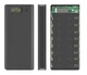 Корпус для повербанка 8×18650 с контроллером, LCD и фонариком (до ~25000 mAh) Черный - изображение 1