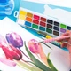 Набір пензлів Kite з грипом Creative (синтетика круглі 2, 6, 10, плаский 12) K-334-2 - изображение 4