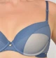 Комплект білизни push-up та бразиліани 9373 Balaloum сіро-синій 85В - зображення 2