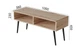 Тумба под ТВ Невада Ferrum-decor 45x100x38 Черный металл ДСП Дуб Сан-Марино 16 мм (FRD-106724) - изображение 3
