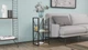 Етажерка 3/34 Ferrum-decor Серії Конект 73x34x28 чорний ДСП Дуб Сонома 16мм (FRD-104292) - зображення 2