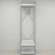 Шафа Гардероб Уні секція 1 серії Конект Ferrum-decor 220x60x50см Сірий метал ДСП Білий 32 мм (FRD-104503) - зображення 1