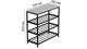 Полиця для взуття Слайм 3 Ferrum-decor 635x630x260 Чорний метал ДСП Біле 16 мм (FRD-105156) - зображення 7