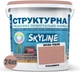 Краска цветная структурная SkyLine 3030-Y80R 24 кг Росамбра (4821044022034) - изображение 2