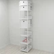 Шафа Гардероб Уні секція 4 серії Конект Ferrum-decor 220x40x50см Білий метал ДСП Білий 32 мм (FRD-104555) - зображення 1