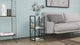 Этажерка 3/34 Ferrum-decor Серии Конект 73x34x28 черный ДСП Бетон 16мм (FRD-104291) - изображение 2